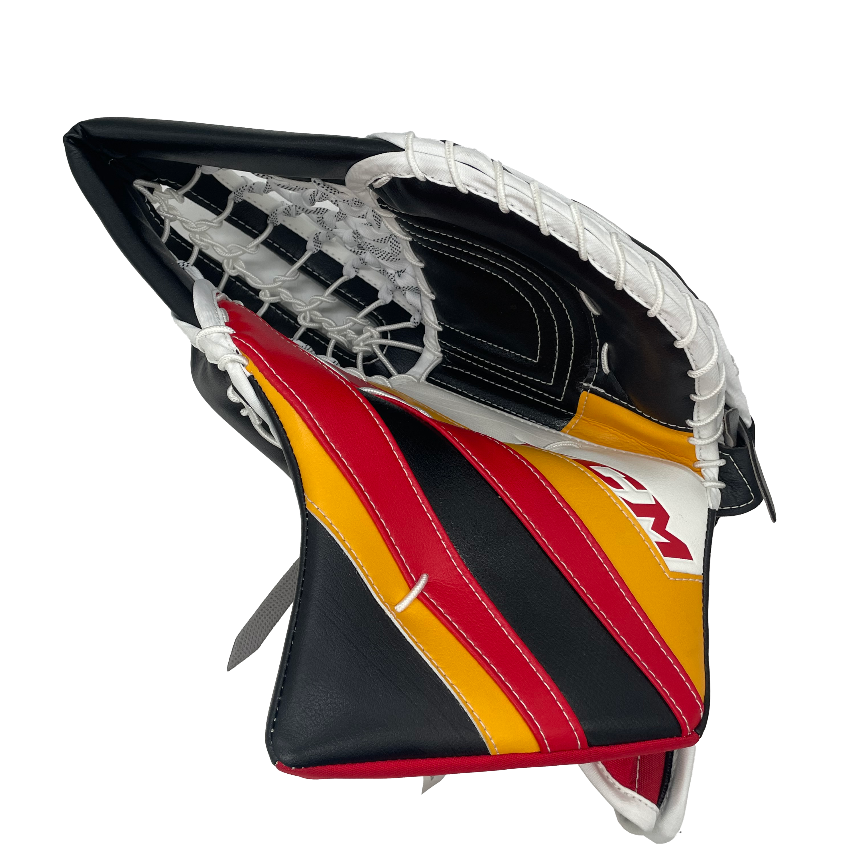 CCM Extreme Flex 5 - Ensemble de gants de gardien Pro Stock neufs - Oscar Dansk (noir/rouge/jaune)